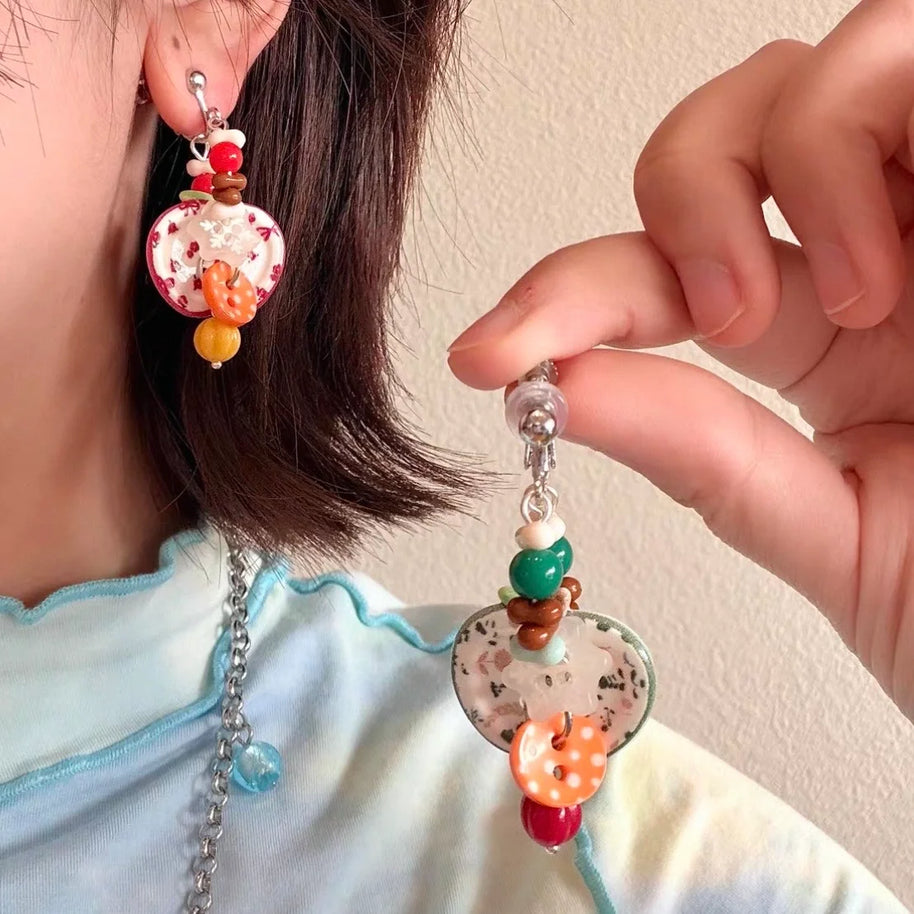 Button Mix Earrings