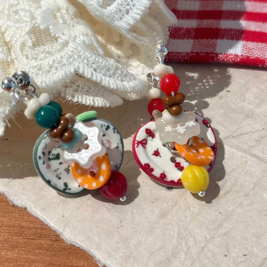 Button Mix Earrings