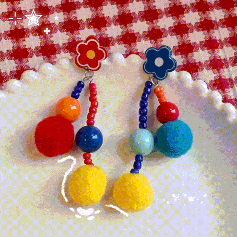 Color Pop Pom Drops
