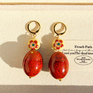 Earth & Fire: Hand-Glazed Earrings