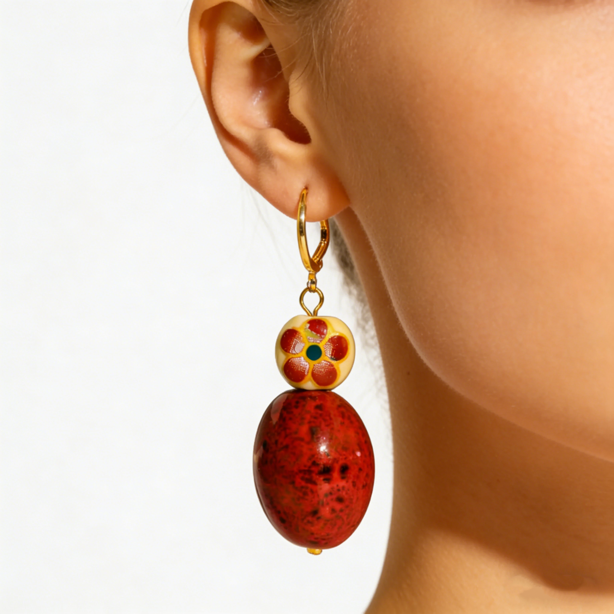 Earth & Fire: Hand-Glazed Earrings