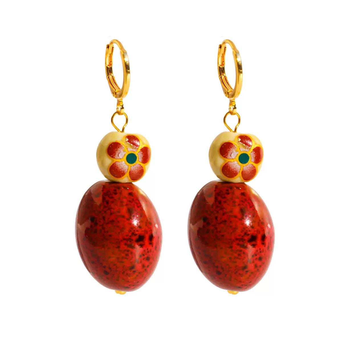 Earth & Fire: Hand-Glazed Earrings