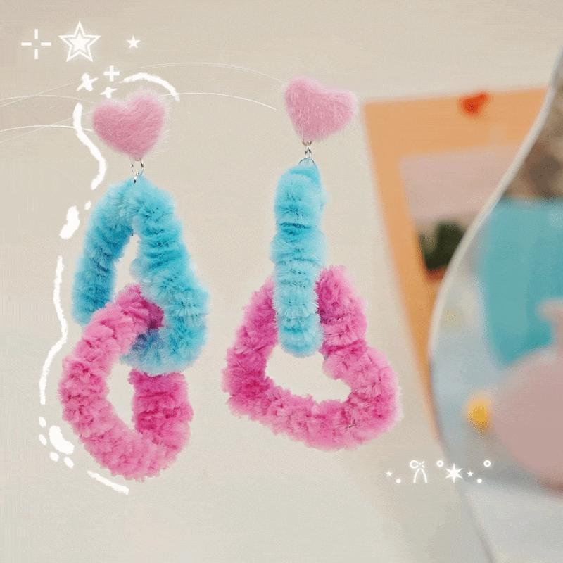 Fuzzy Heart Bits