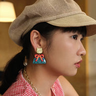 Kitty Bow Statement Earrings