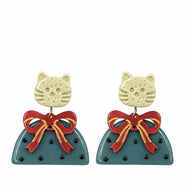 Kitty Bow Statement Earrings