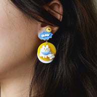 Sunny Puppy Day Earrings
