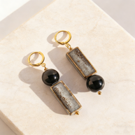 Midnight Monolith & Ash Glazed Ceramic Drops