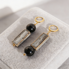 Midnight Monolith & Ash Glazed Ceramic Drops