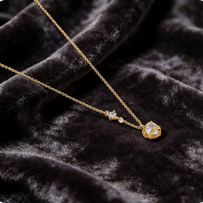 Petrified Sunbeam | Hand-Sculpted 'Organic Cage' Necklace
