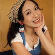 Picnic Puppy Basket Earrings